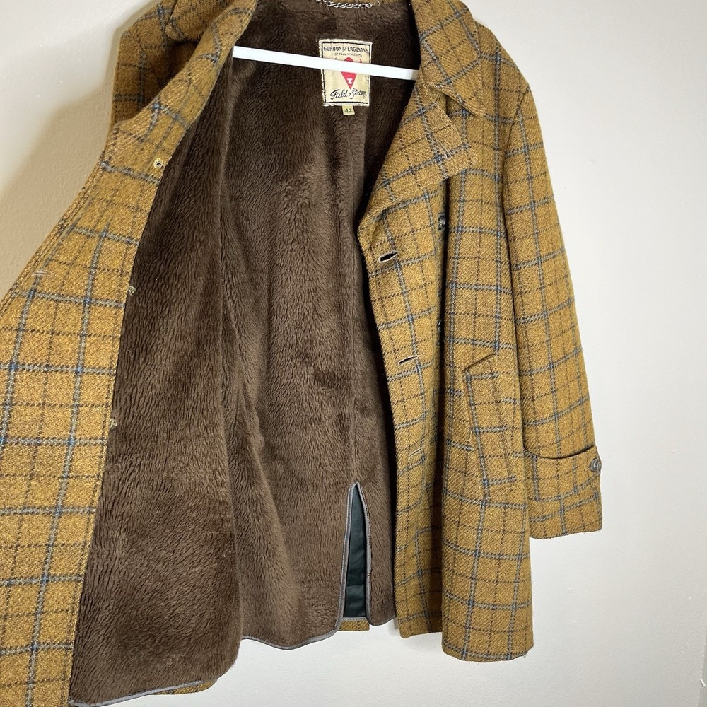 men VTG jacket Wool Plaid Gordon Ferguson Field Of Stream Preppy‎ 42 70s Retro - Picture 11 of 11